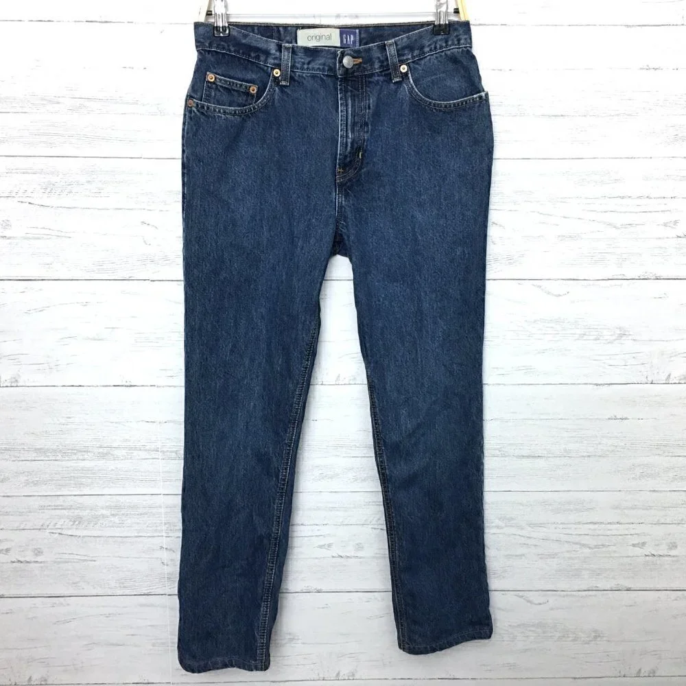 Gap Women's Jeans Original Fit Straight Leg Cotton Denim size 8 length 28
